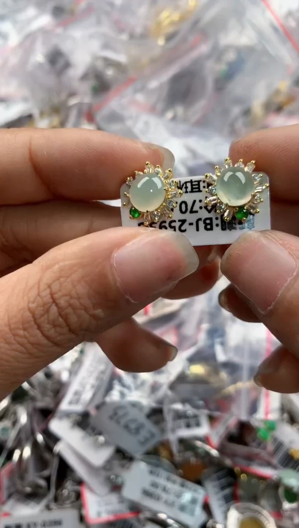 银S925镶嵌戒指翡翠131313---7
