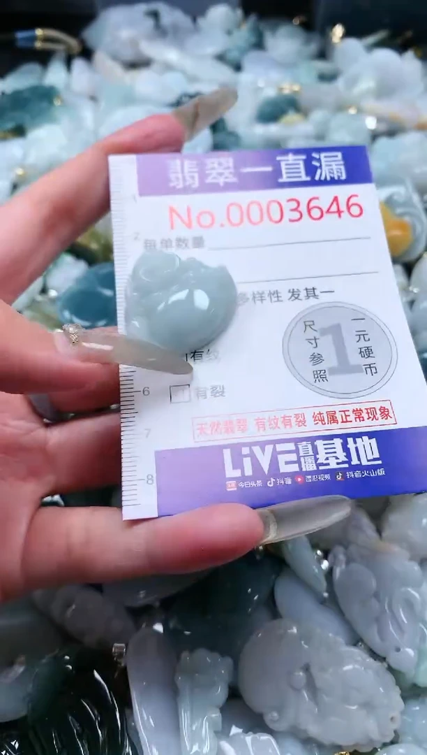 【闪购商品】翡翠吊坠(不含链)未镶嵌3646