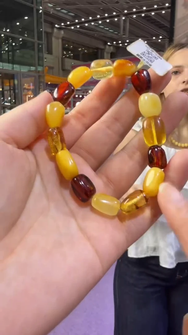 手链琥珀未镶嵌38秒拍号 假一罚三