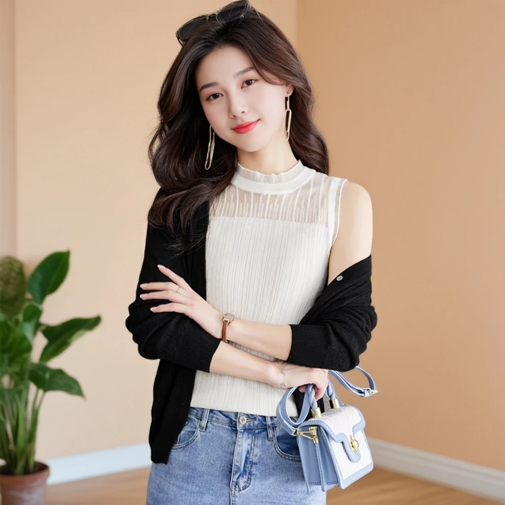 朵伊伊无袖打底内搭秋季新款女小衫时髦高端上档次出游服装女背心