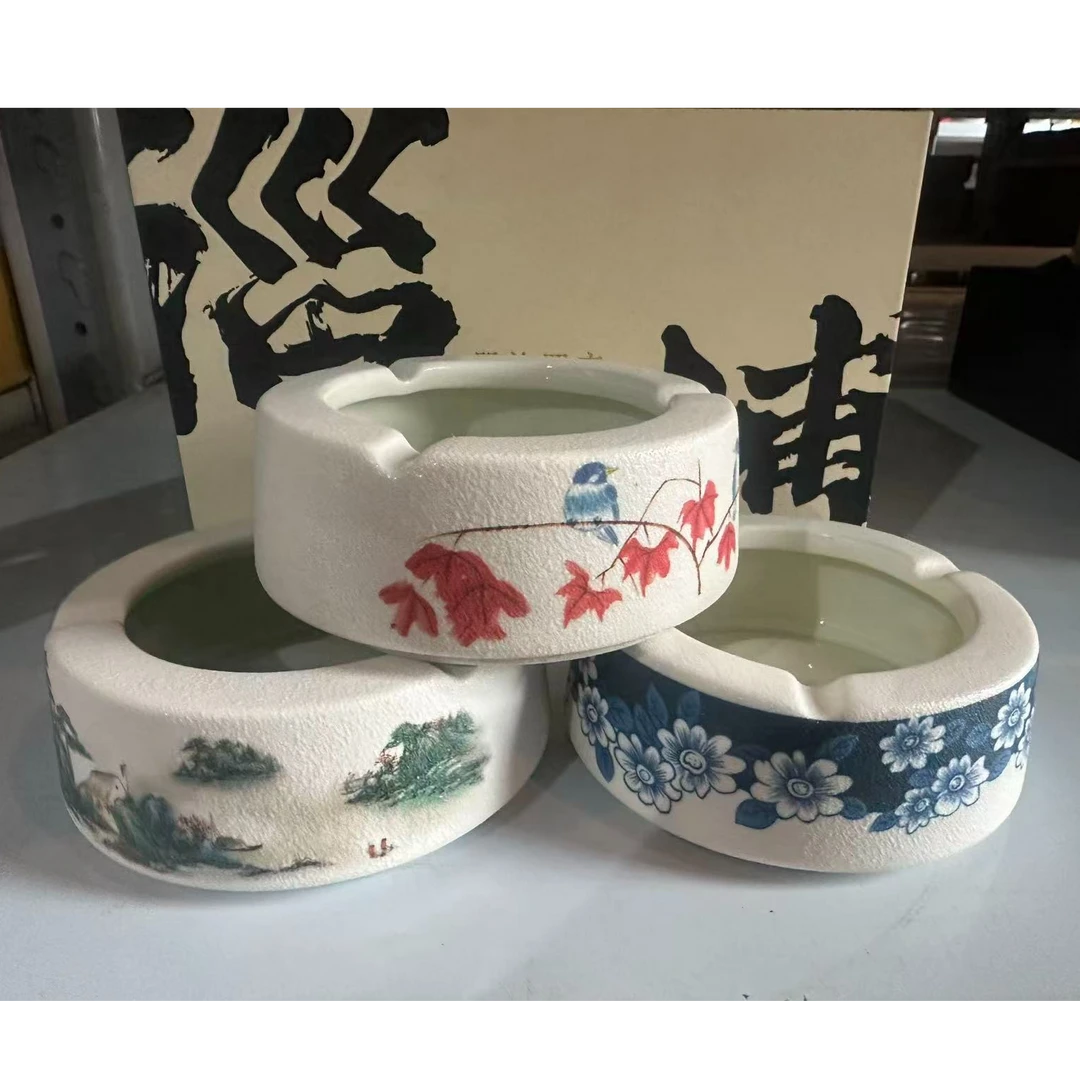 陶瓷雪花釉烟缸104