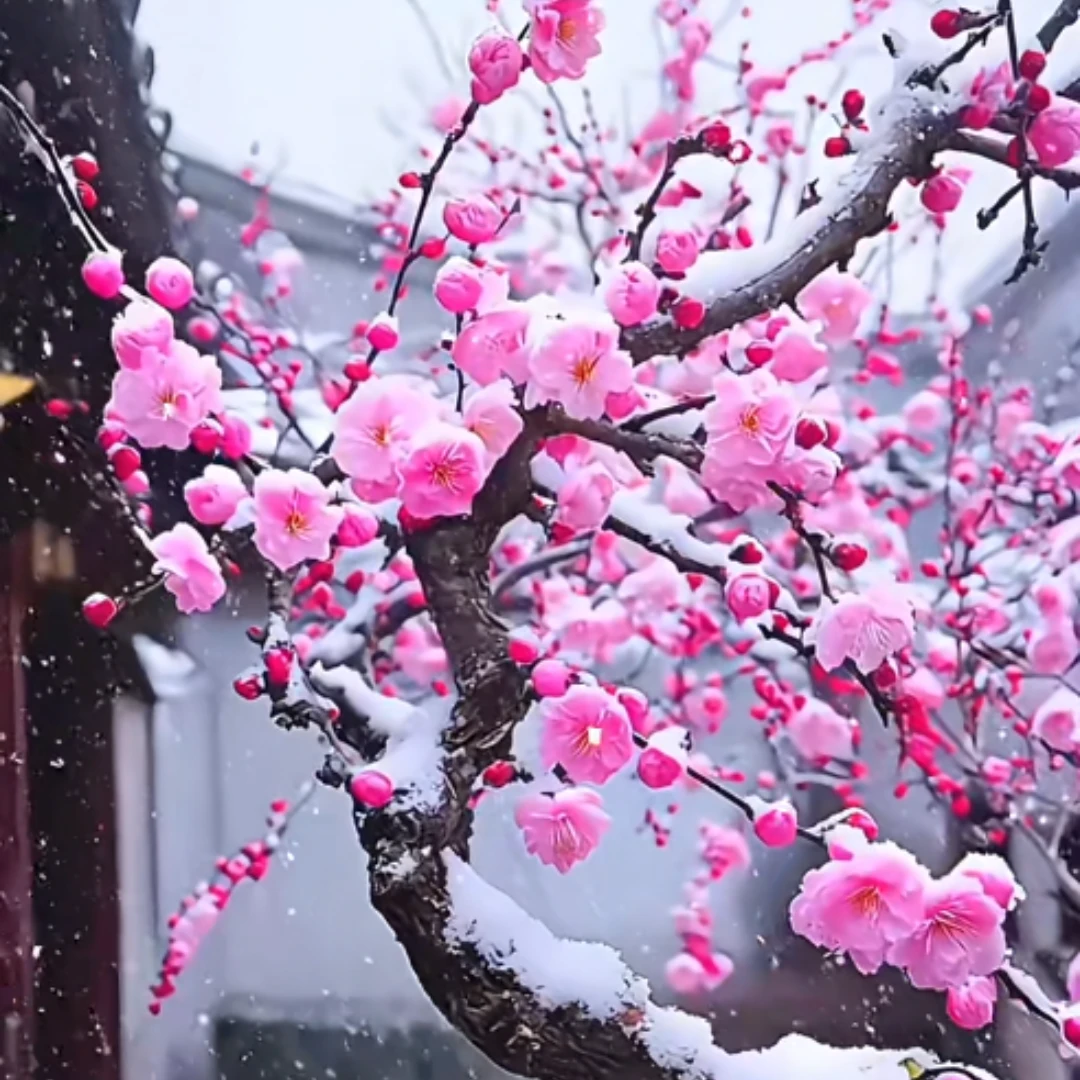 大花丰厚梅开花机器花期长盆栽地栽