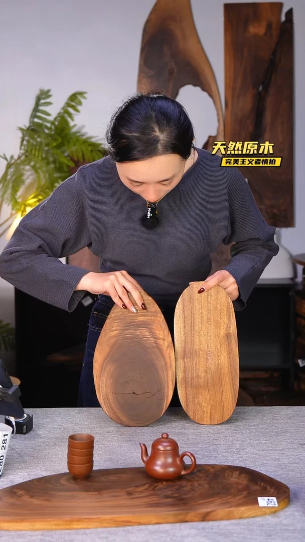 木北美黑胡桃原木.干裂疤结不属于商品质量问题完美主义者慎拍