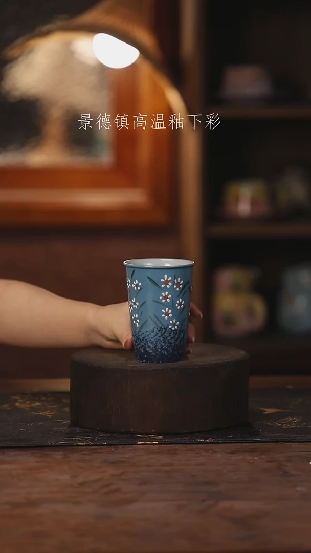陶瓷景德镇高温釉下手绘陶瓷462