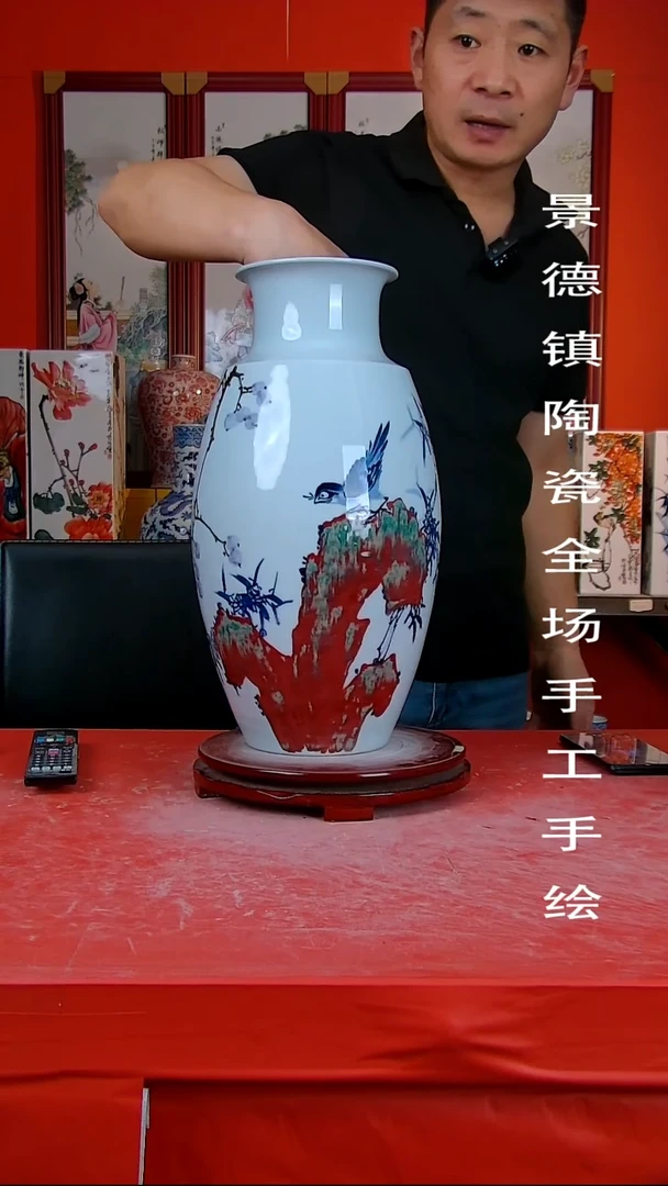 摆件景德镇陶瓷 全场手工手绘15