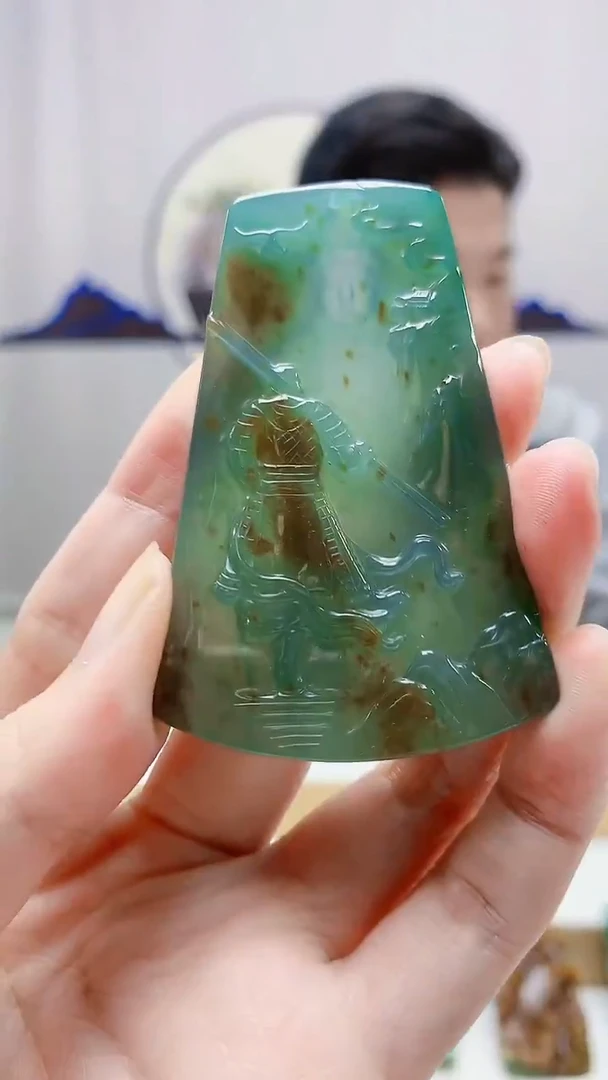 未镶嵌定制翡翠4917zm-毛货挂件43人物