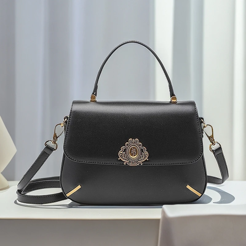 SMILE FOCUS/新款百搭高端女包女士手提包复古包（2218-1）单肩肩包