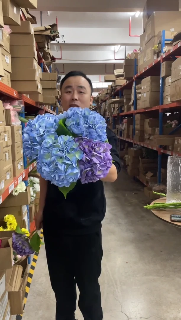 仿真花手感超大号绣球4枝