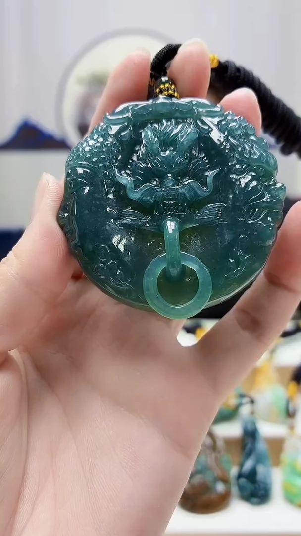 未镶嵌定制翡翠5060zm-毛货挂件31佛魔一念