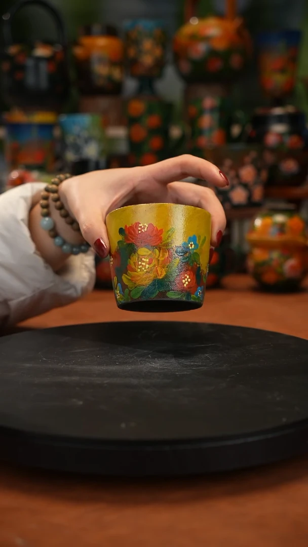 紫砂油画手绘釉下彩