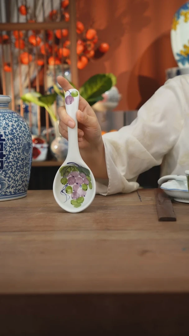 瓷片景德镇设计师釉下手绘陶瓷餐具