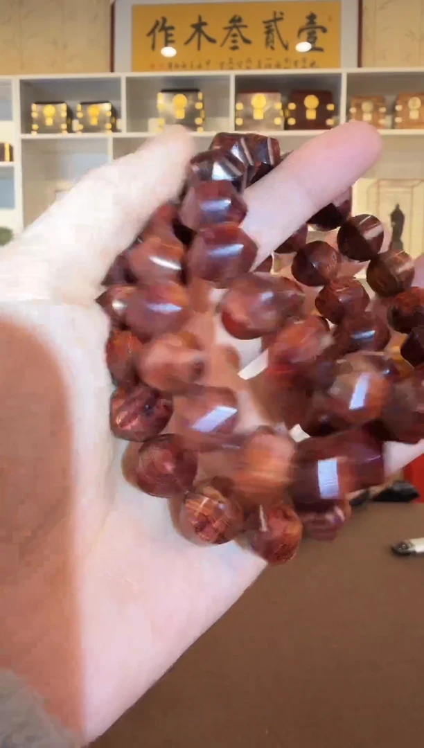 黄花梨/降香黄檀木头款海南黄花梨六面1.5留疤 六面单圈