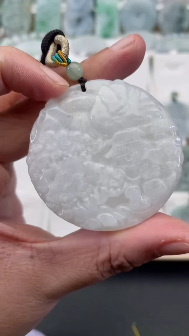 颈饰未镶嵌翡翠天然缅甸翡翠A货388