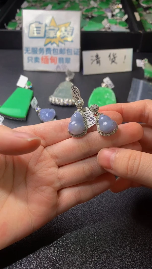 颈饰银S925镶嵌翡翠翡翠