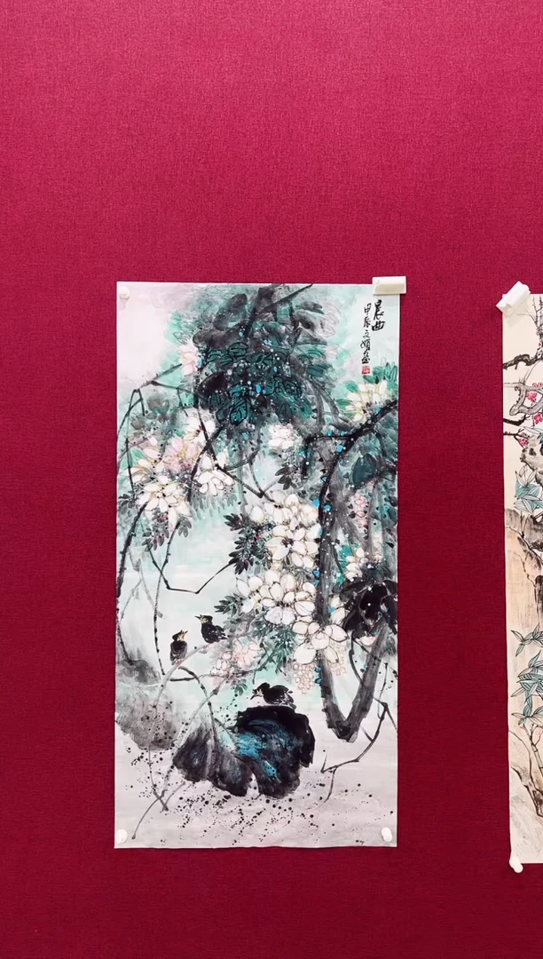 国画良*师文娟国画作品