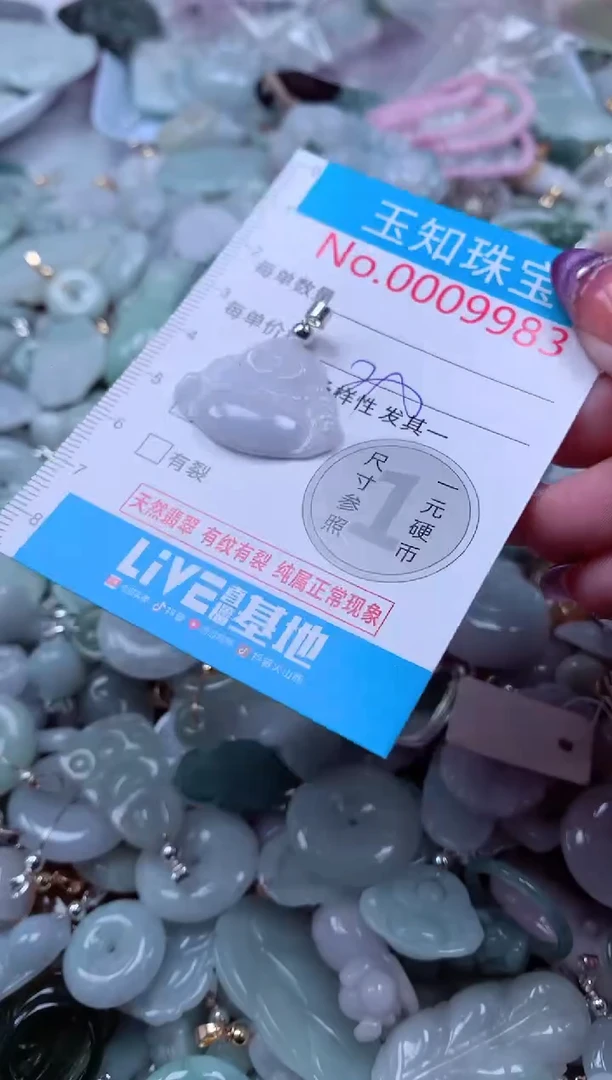 翡翠未镶嵌吊坠(不含链)9983
