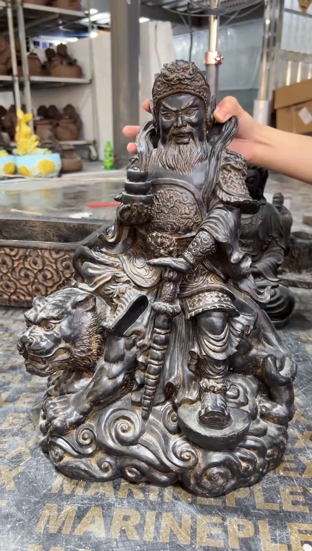 陶土【合成青石】财神驾到赵公明