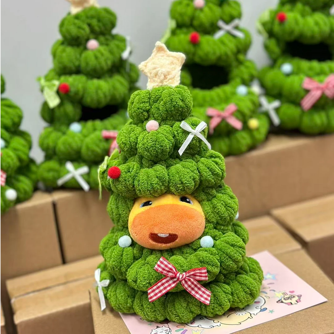 圣诞树噜噜花束玩偶挂件正版可爱公仔10cm水豚娃衣礼物送女友10CM