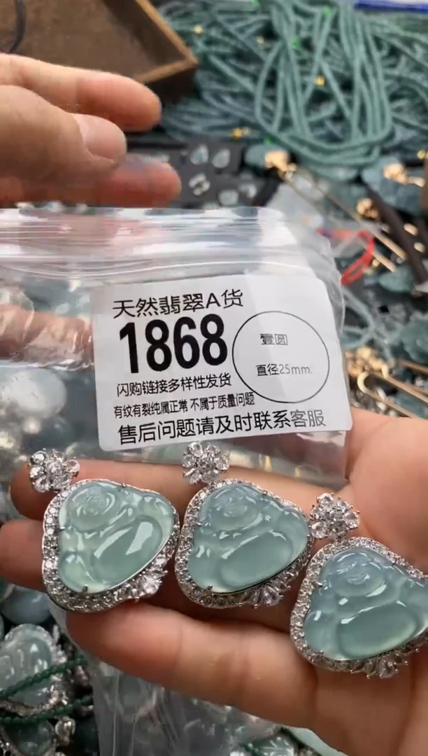 【闪购商品】翡翠颈饰未镶嵌多样性发其一1868