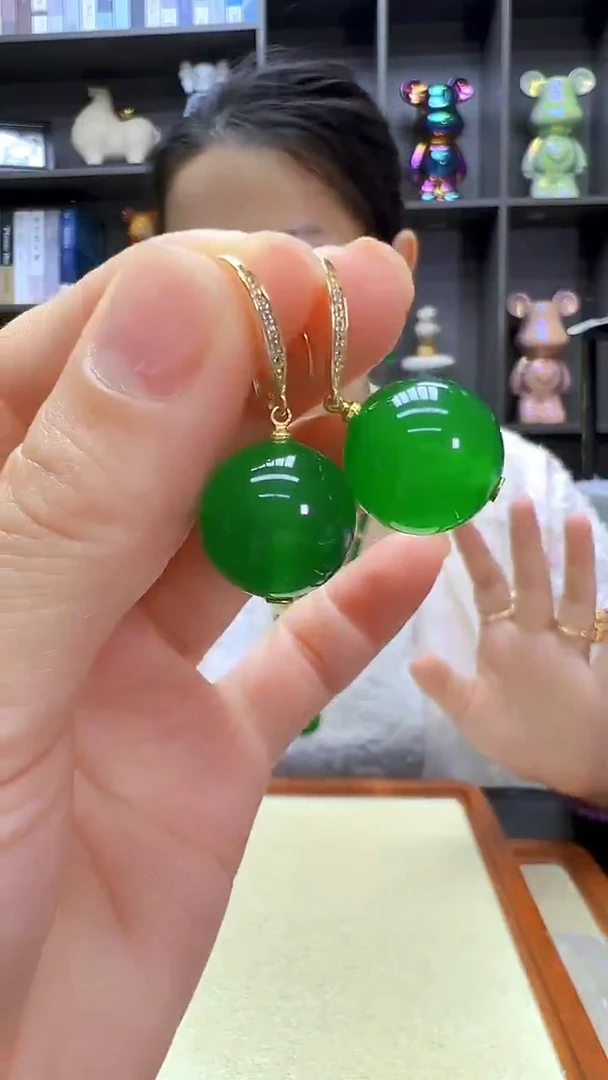 颈饰14K金镶嵌翡翠丹丹diy劲饰