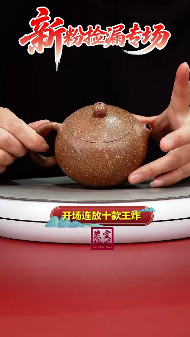 茶壶紫砂八目粗砂光素西施260CC