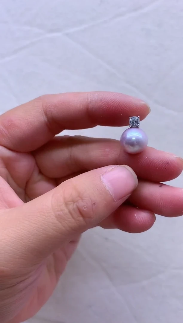 【闪购商品】淡水珍珠吊坠(不含链)银S925镶嵌淡水珍珠吊坠
