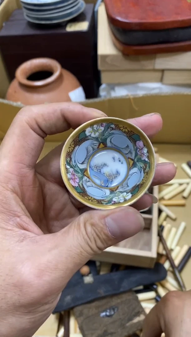 椿***化中古回流瑕疵杯碟