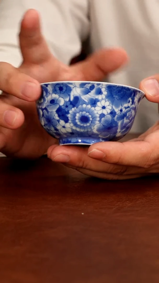 景德镇瓷器，青花瓷手绘茶具~