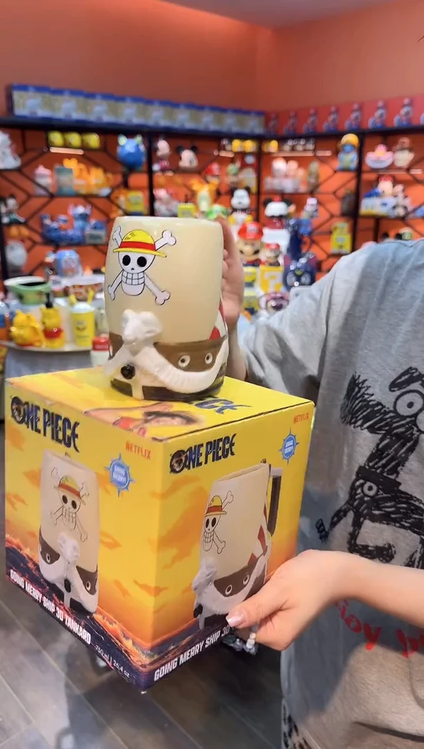 瓷片@@海贼王梅丽号水杯