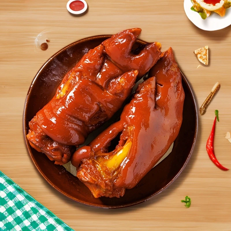 整只装山东酱香大猪蹄400克/只到手2只 开袋即食