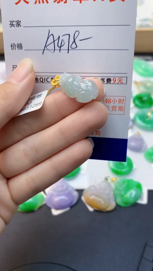 颈饰未镶嵌翡翠天然缅甸A货翡翠