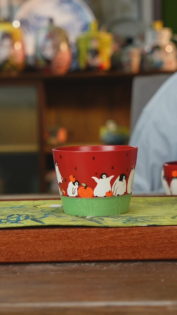 摆件景德镇釉下手绘陶瓷茶具，咖啡杯