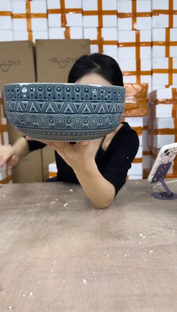 拼盘圆圈蓝色20x8