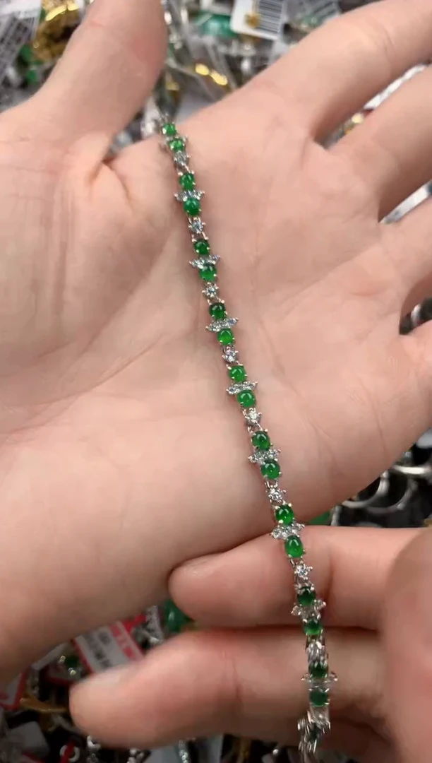 银S925镶嵌戒指翡翠4444----1