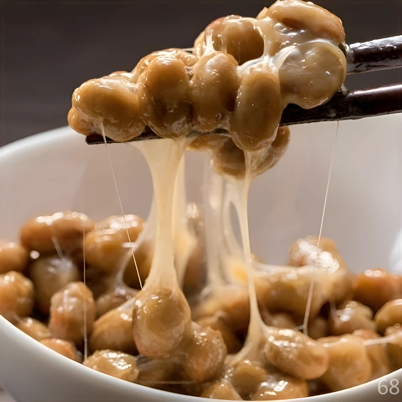 好拉丝即食发酵黄豆拉丝日拉丝豆激酶工厂抢鲜非转基因纳豆日期新