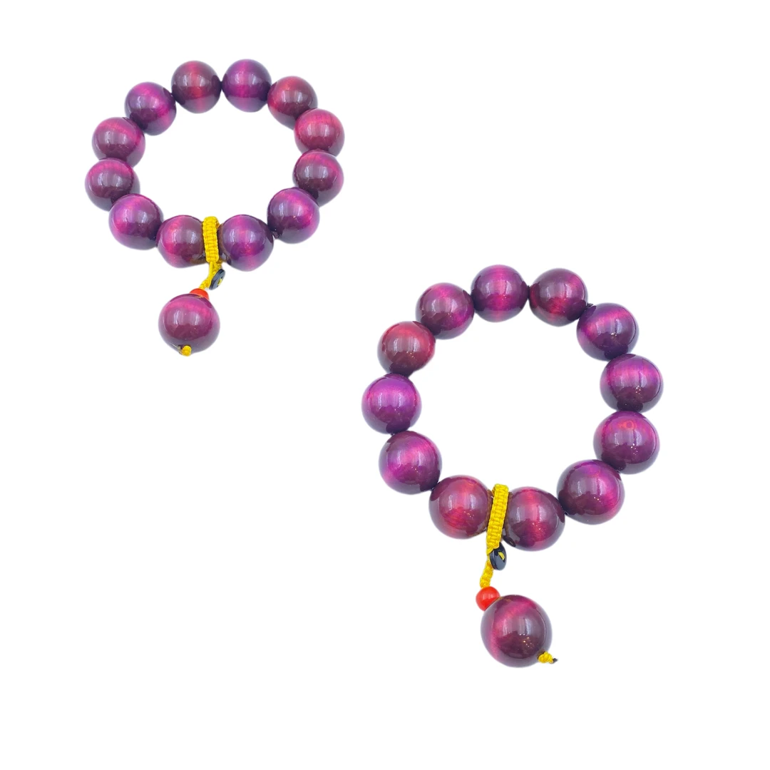 玉化玫瑰紫檀木渐变单珠手链S1518X多样性只发一件