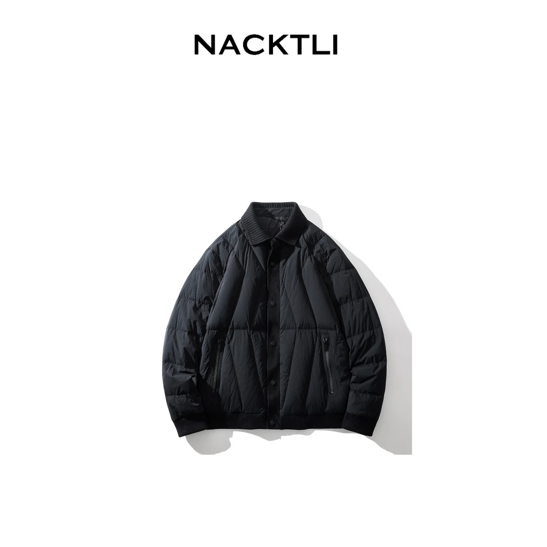 NACKTLI  季节特定拼接超轻羽绒服