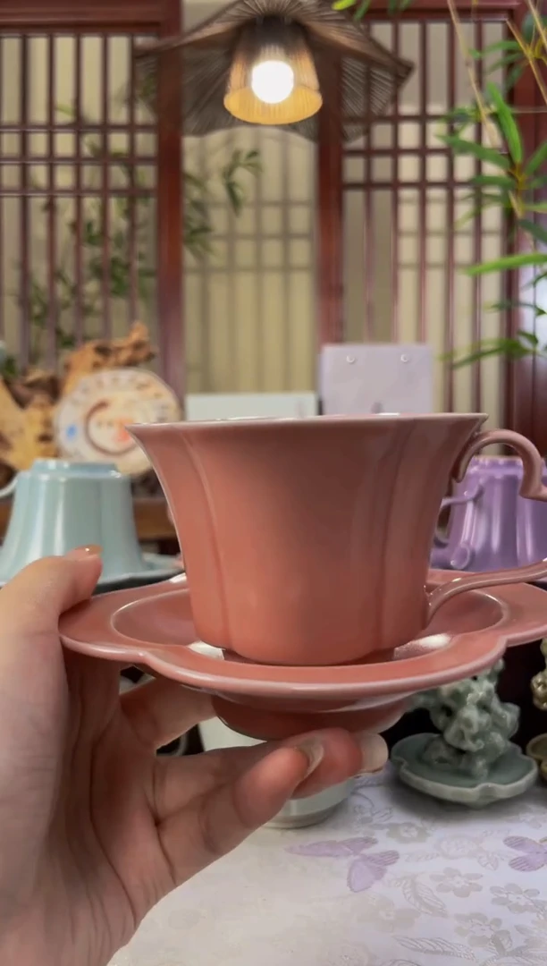 北溪堂-苍烟落照海棠茶咖杯