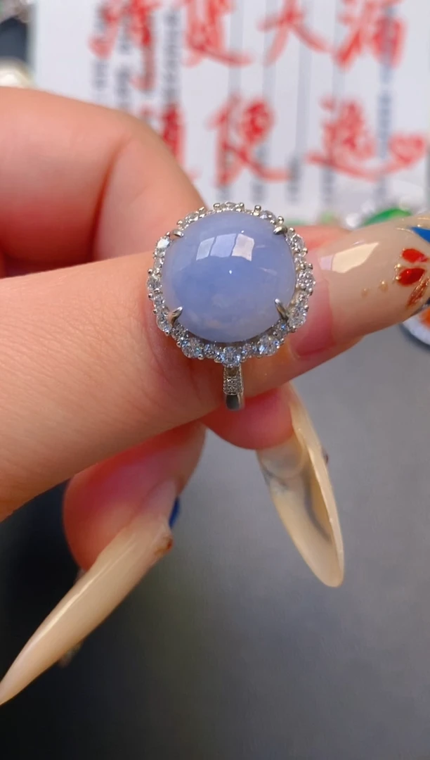 【闪购商品】翡翠耳饰银S925镶嵌天然A货翡翠1