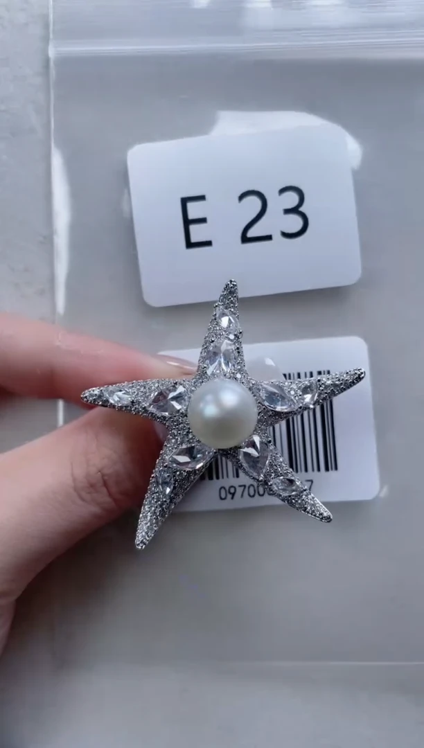 未镶嵌胸针海水珍珠E23