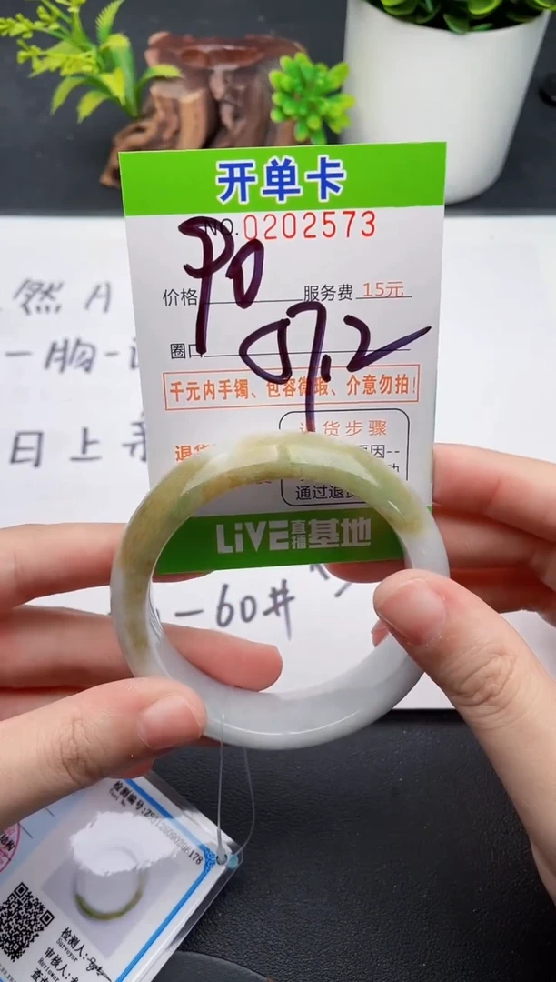 未镶嵌手镯翡翠73天然翡翠A货