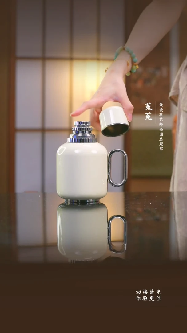 纯钛1****运东方壶-纯钛千秋壶月白色-600ml