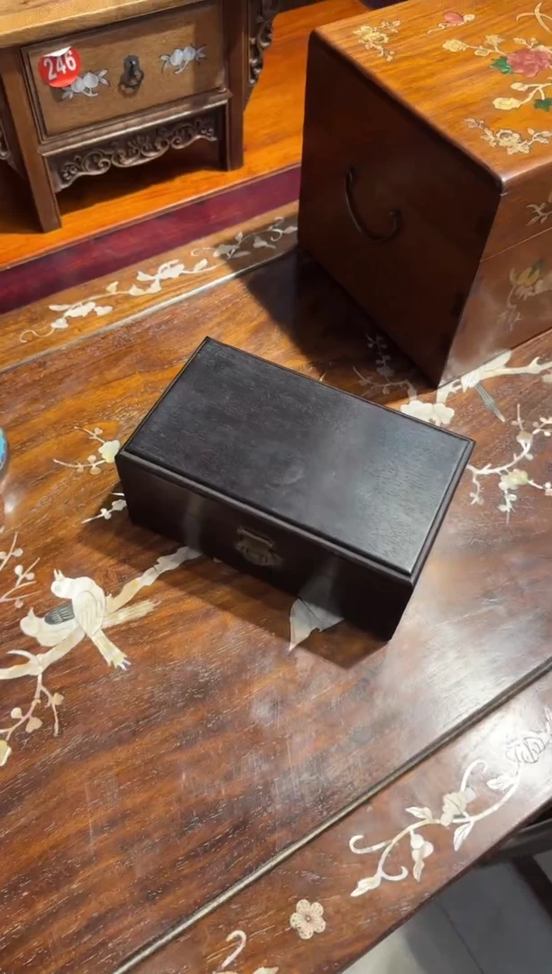 木木头款小叶紫檀翻盖盒298
