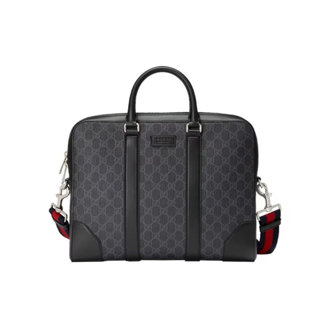 99新 GUCCI/古驰 古驰黑老花公文包（无肩带） /U27