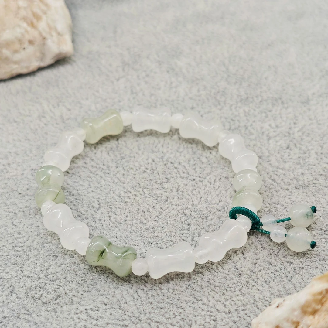 七夕节特惠天山翠竹节手串12*8mm/NYXF-TSCSC-260（多样性发货）