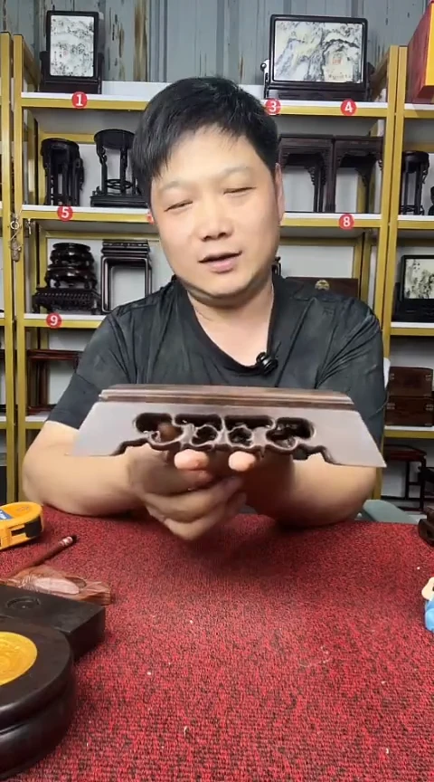 木非洲黑檀长方底座