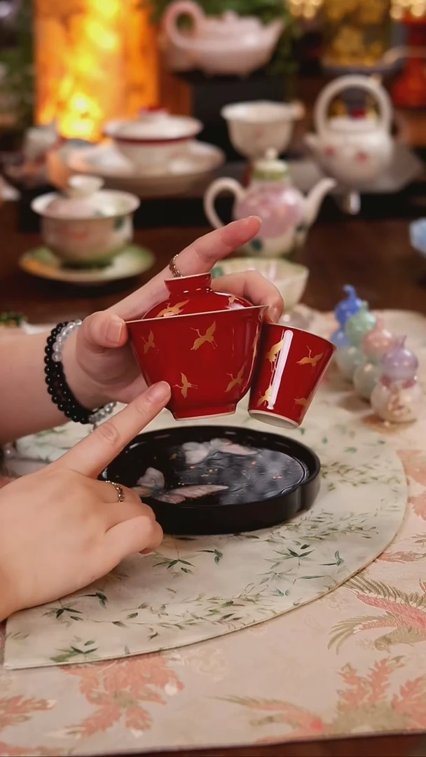郎红 烫金仙鹤 哈哈哈