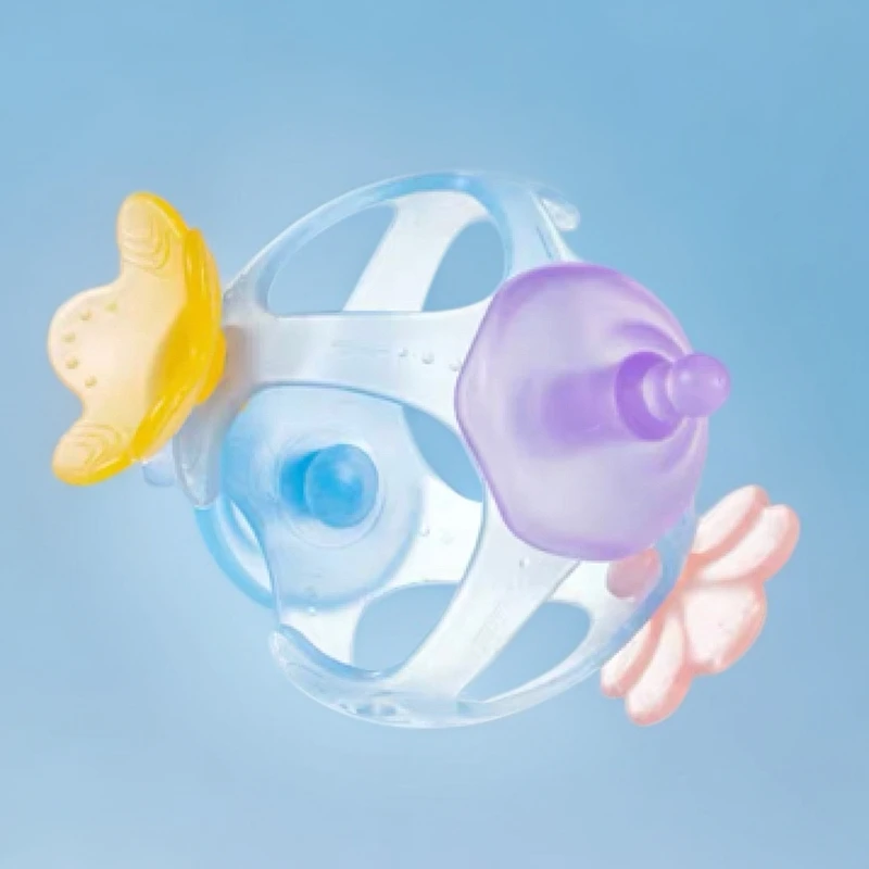 新疆包邮婴幼儿小宝宝硅胶牙胶可咬安全可水煮