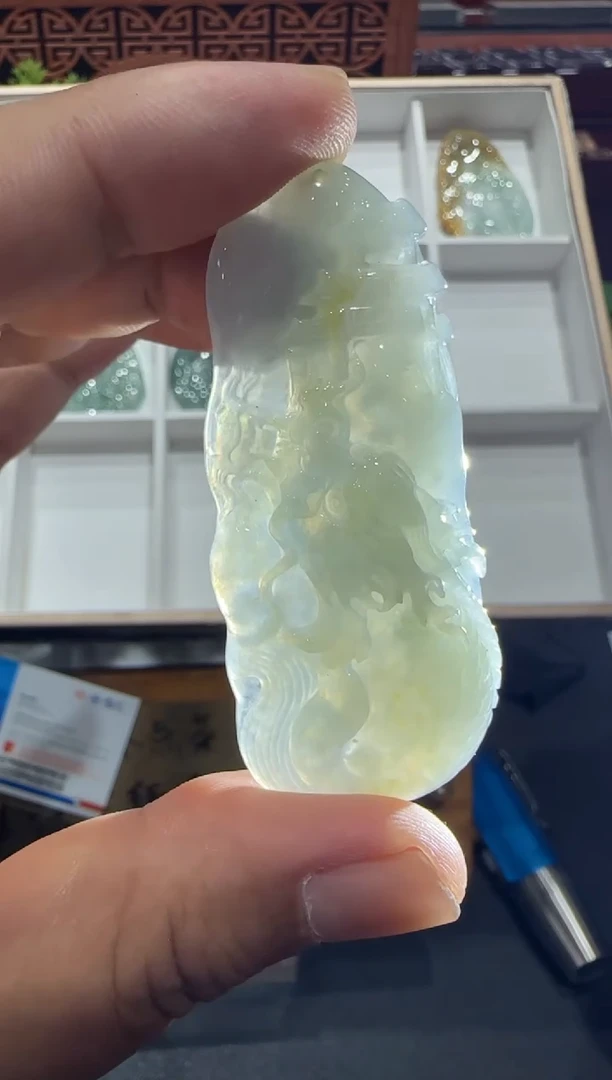 未镶嵌挂件翡翠A货翡翠多样性孤品