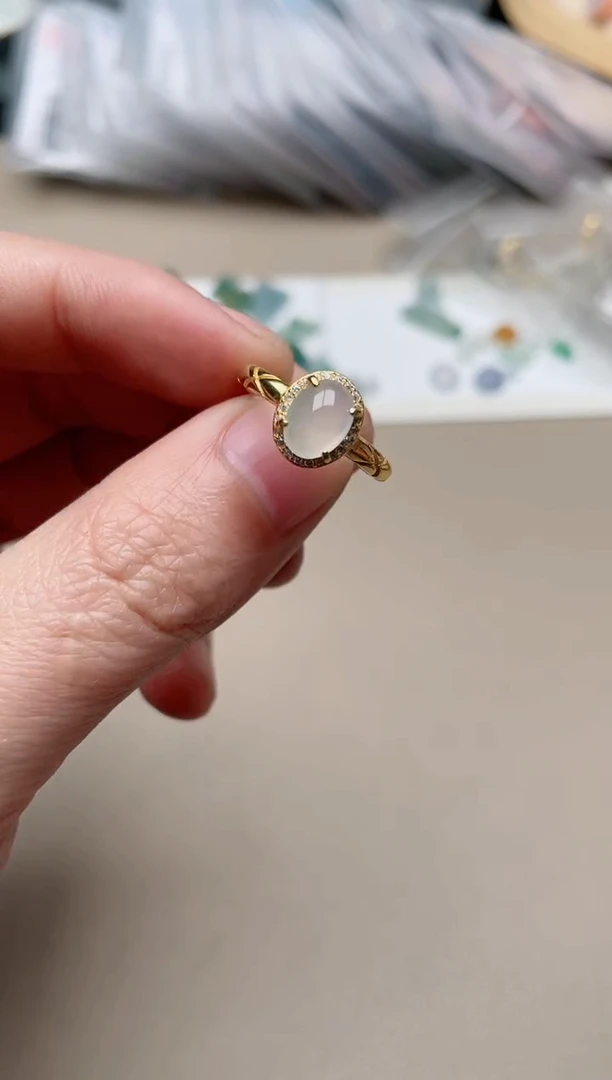 【闪购商品】翡翠戒指银S925镶嵌100000008